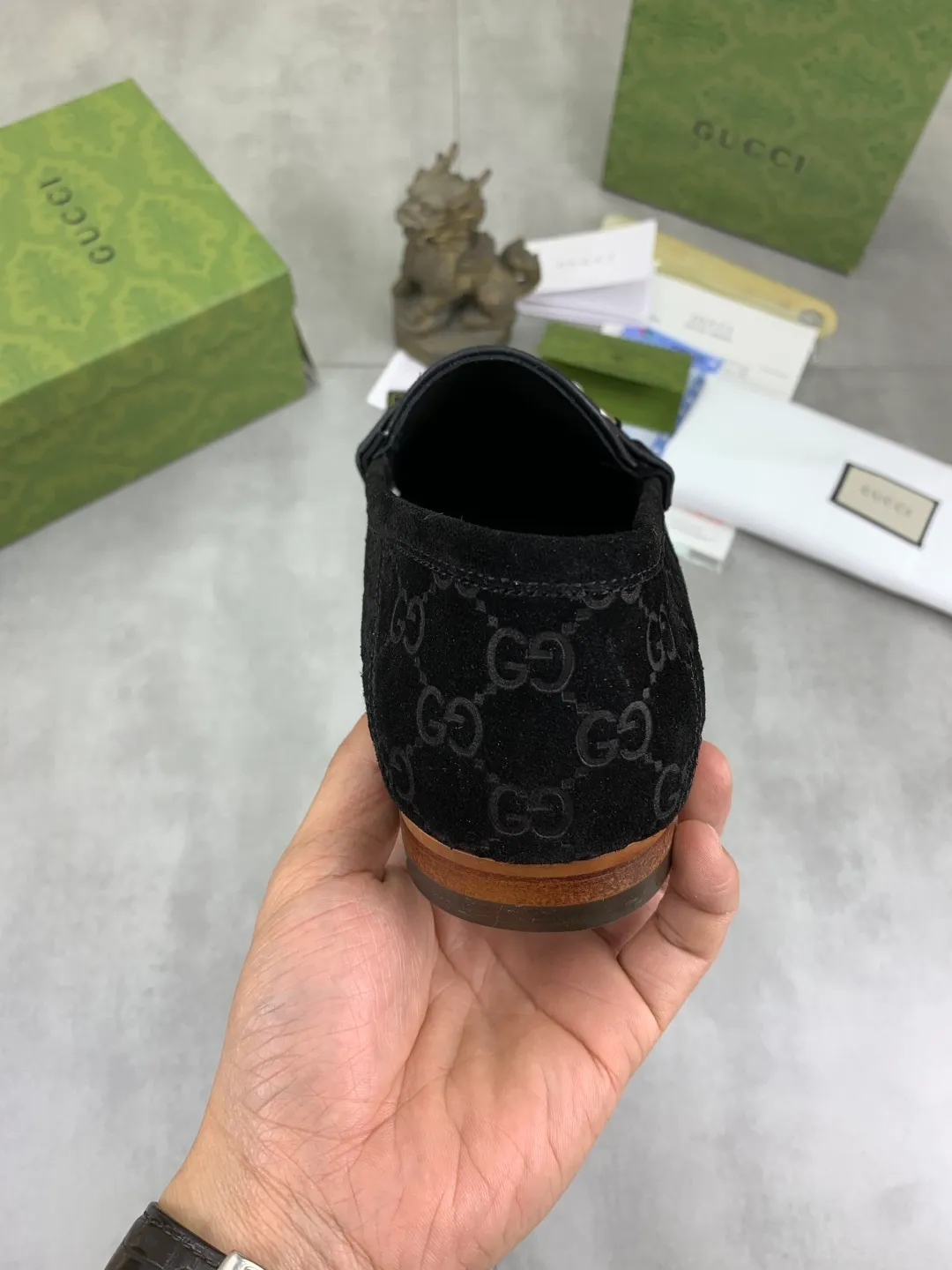 Men's men's shoes 💰P540 [New style] Water-dyed cowhide 💰💎💎💎 [Gucci] Gucci high-end men's formal business leather shoes, original order 1:1 authentic goods! Original imported high-end washed calfskin, original metal buckle, imported first-layer cowhide lining for feet, original outsole, men's shoe size: 38-44, multiple colors available